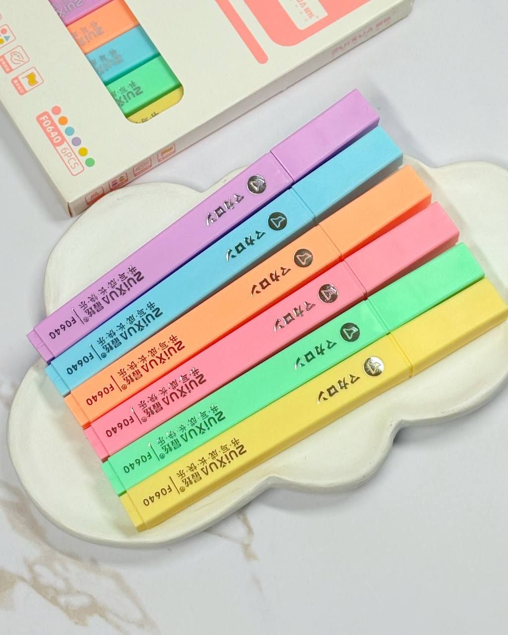 زوییکس f0640 - مارکر 6 رنگ پاستلی 6-11