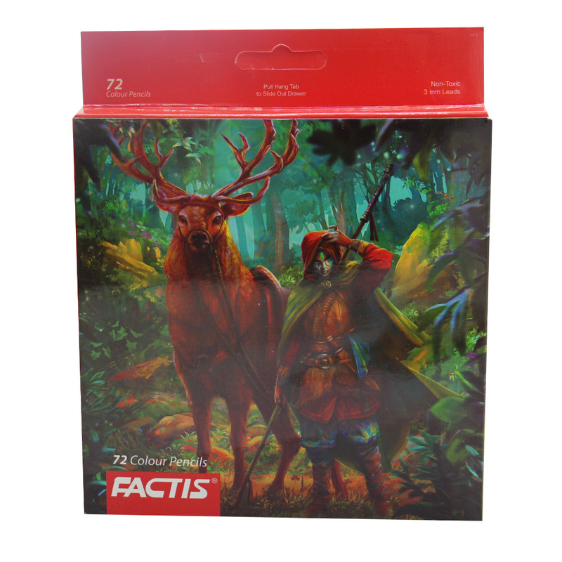 فکتیس-مداد رنگی 72 رنگ مقوایی