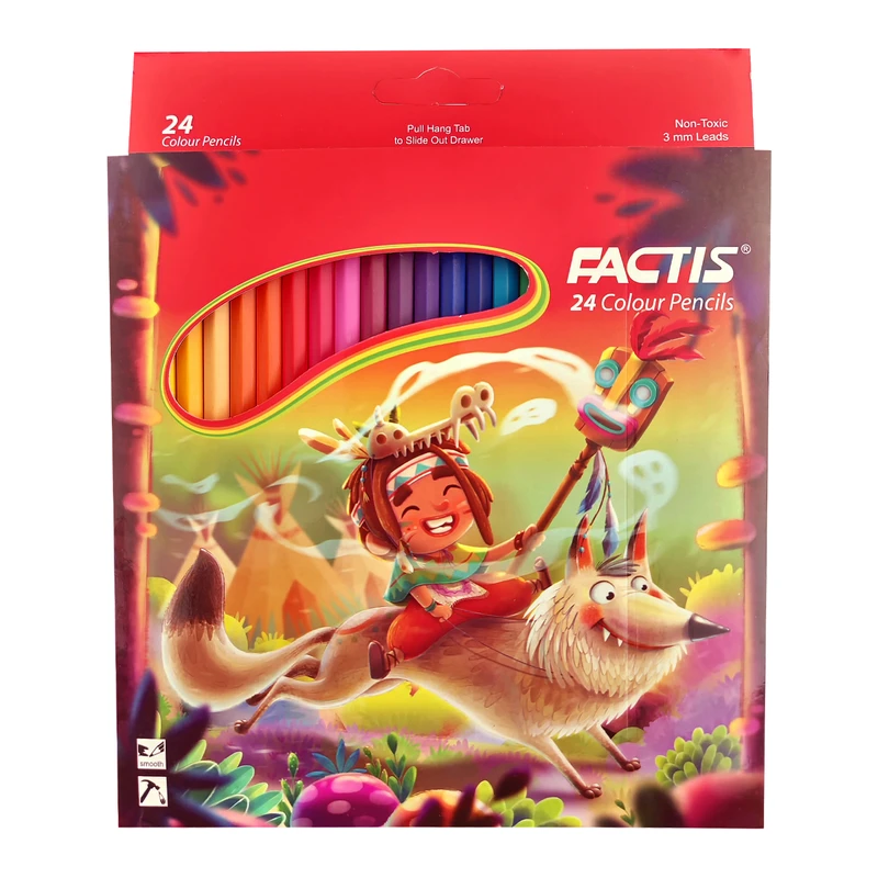 فکتیس - مداد رنگی 24 مقوایی