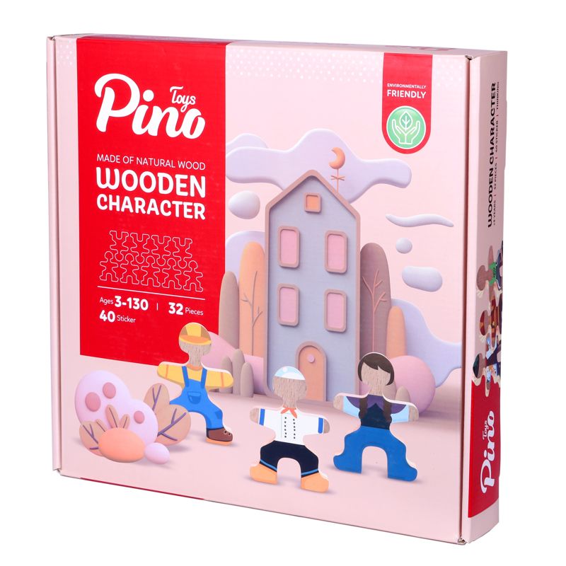 بازی کاراکتر چوبی 32 قطعه